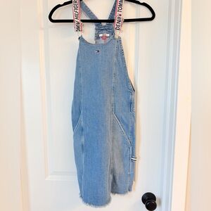 Vintage Tommy Hilfiger Blue Denim Overalls Dress